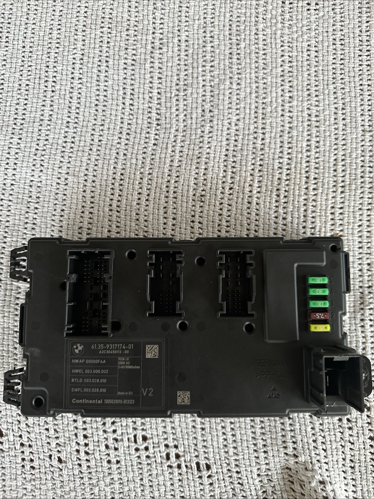 OEM Rear Electronic Body Control Module BMW F30 320i 328i 335i 2013 2014 9317174
