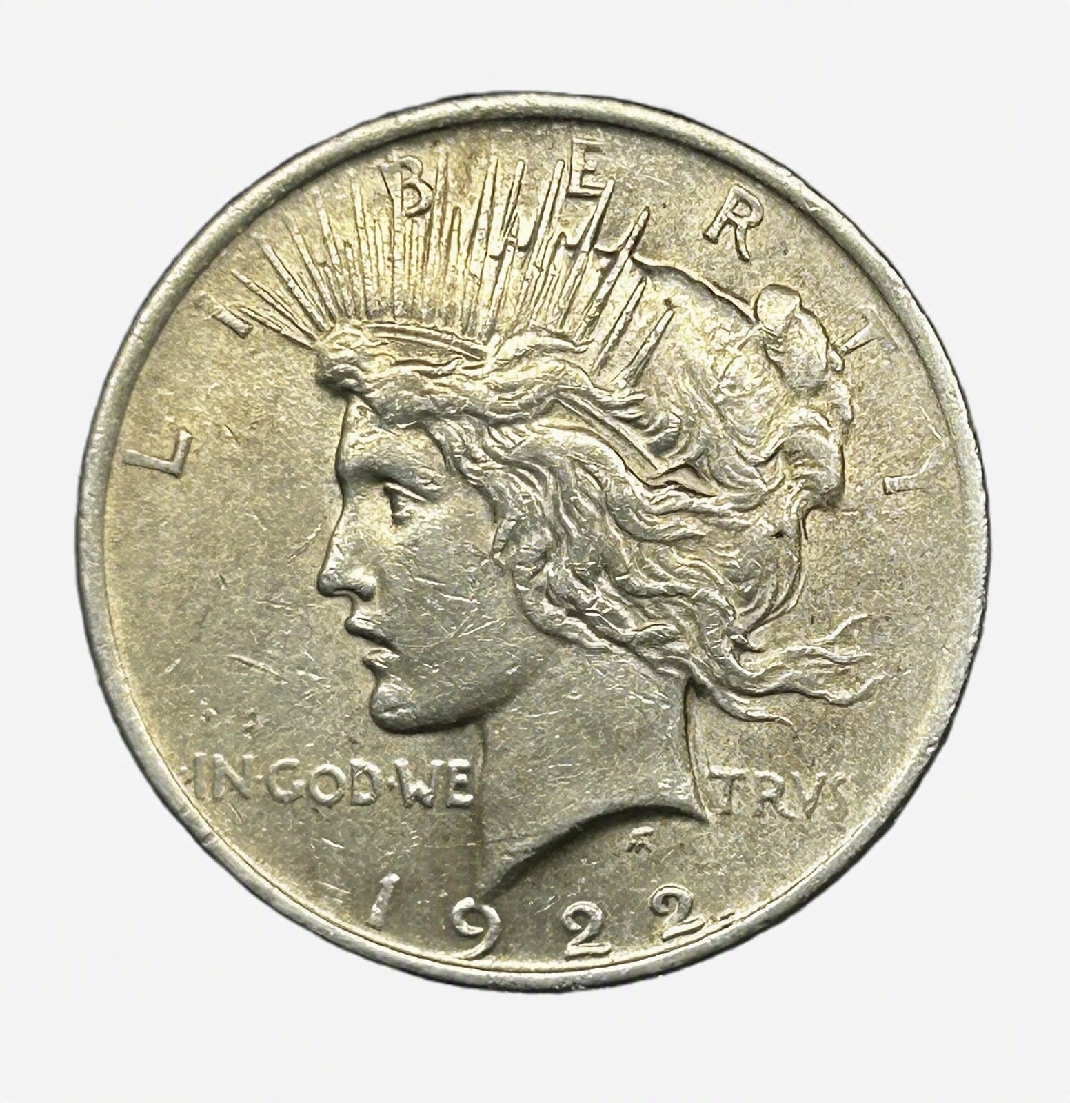1922 US Silver Peace Dollar $1 -