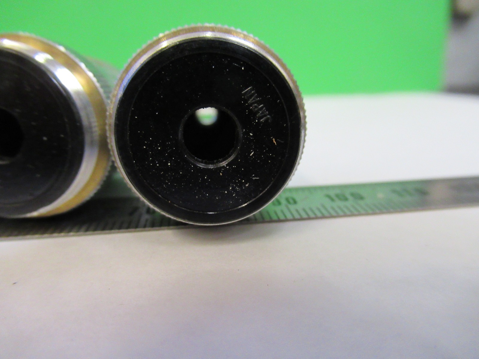 UNITRON JAPAN LOT OBJECTIVES 4 PIECES MICROSCOPE PART AS PICTURED U8-A-35