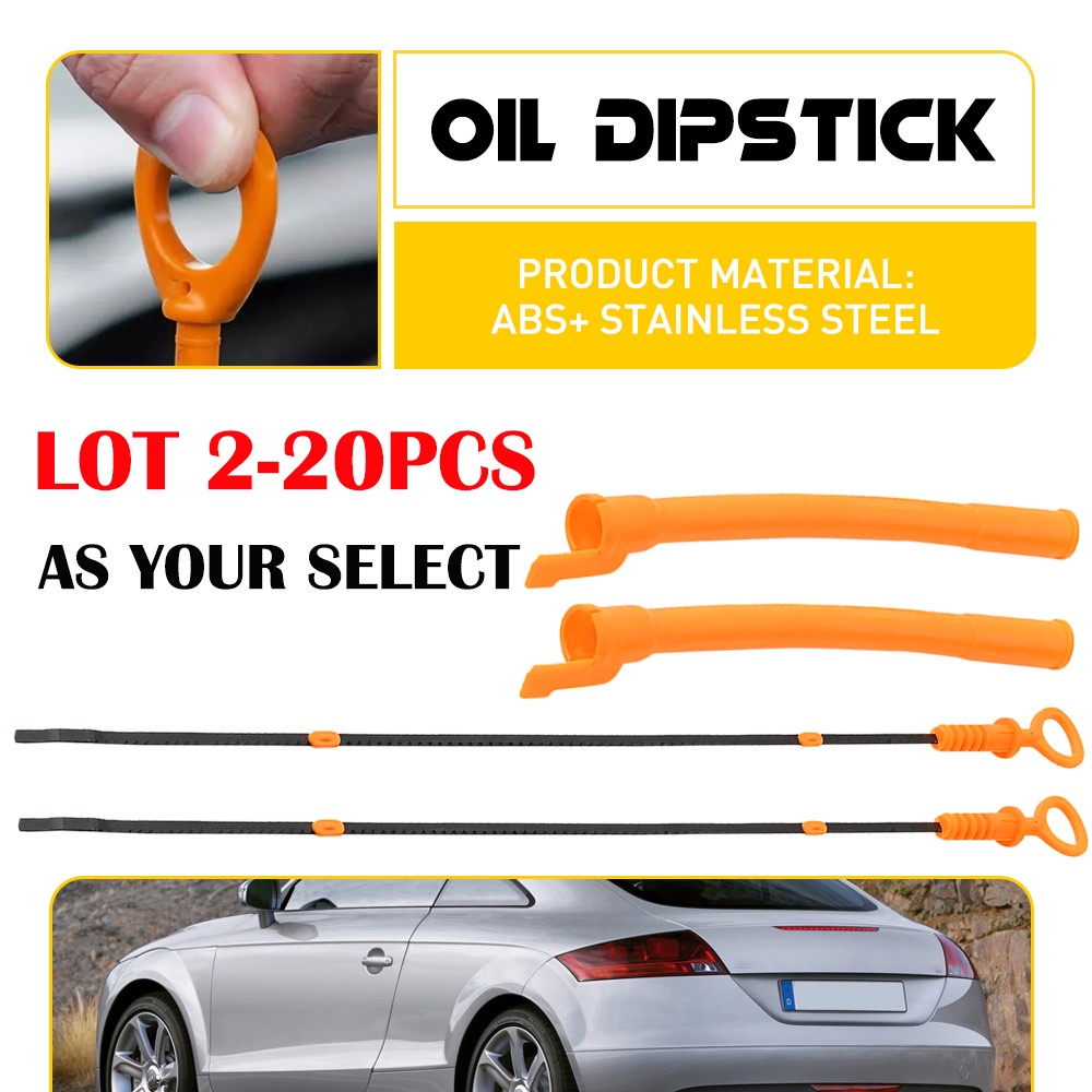 2-20X Oil Dipstick Tube For Audi TT/1999-2005 VW Beetle/00-06 Golf 00-05 Jetta A