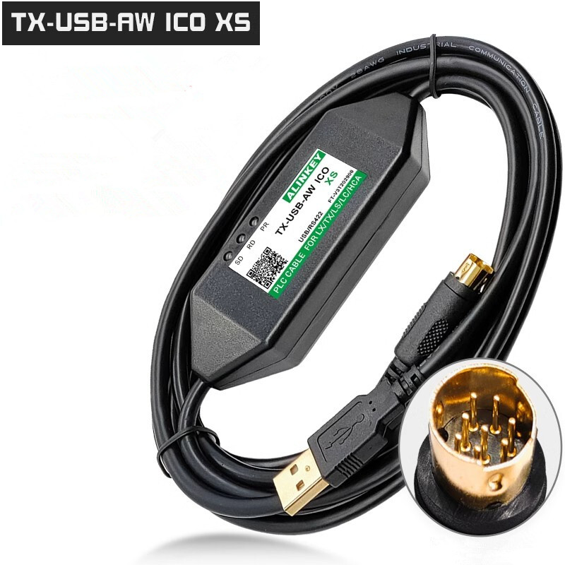 PLC programming cable TX-USB-AW ICO XS is applicable to hcfalx11n/ls/hca8/a1/2/