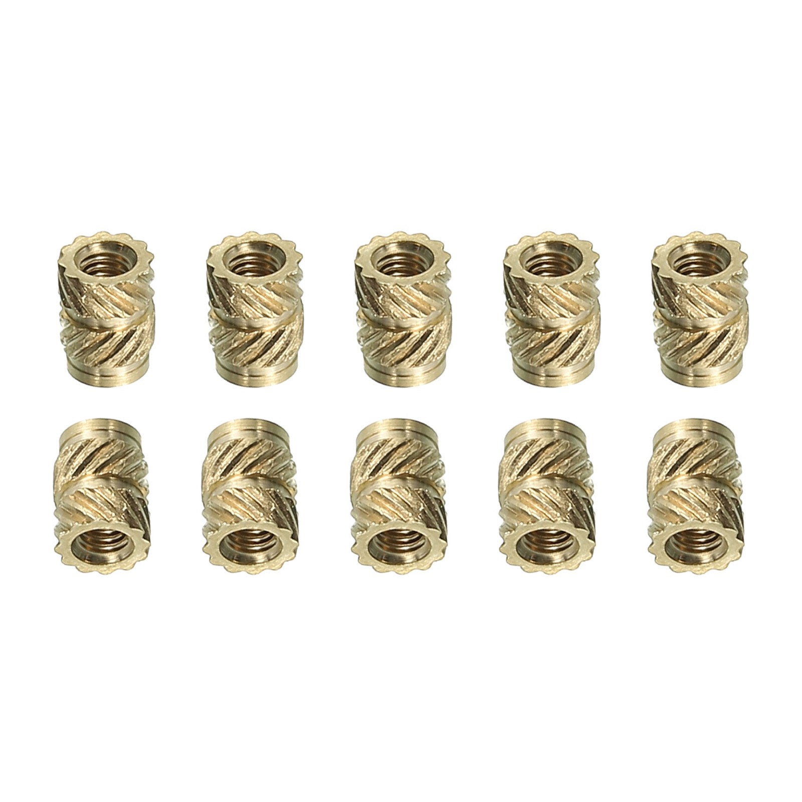 Brass Threaded Insert M2.5 Heat-Set Inserts for Plastic,70 Pcs