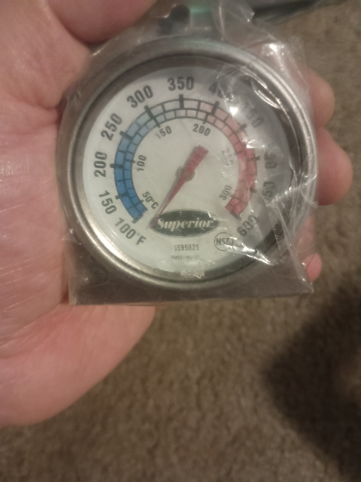 Superior Oven Thermometer NSE Model 1595925 Brand New Sealed