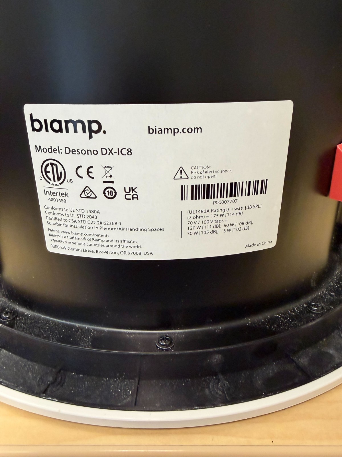 Biamp Desono DX-IC8 Speaker in White