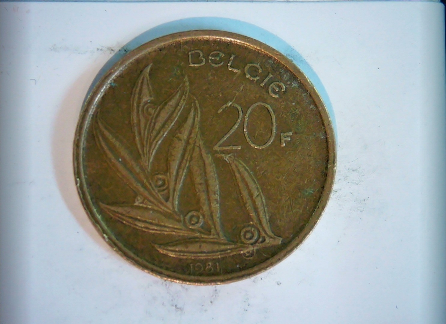 Belgium 1981 20 Francs Belgium 20 Francs (sailboat / map with lion) Coin