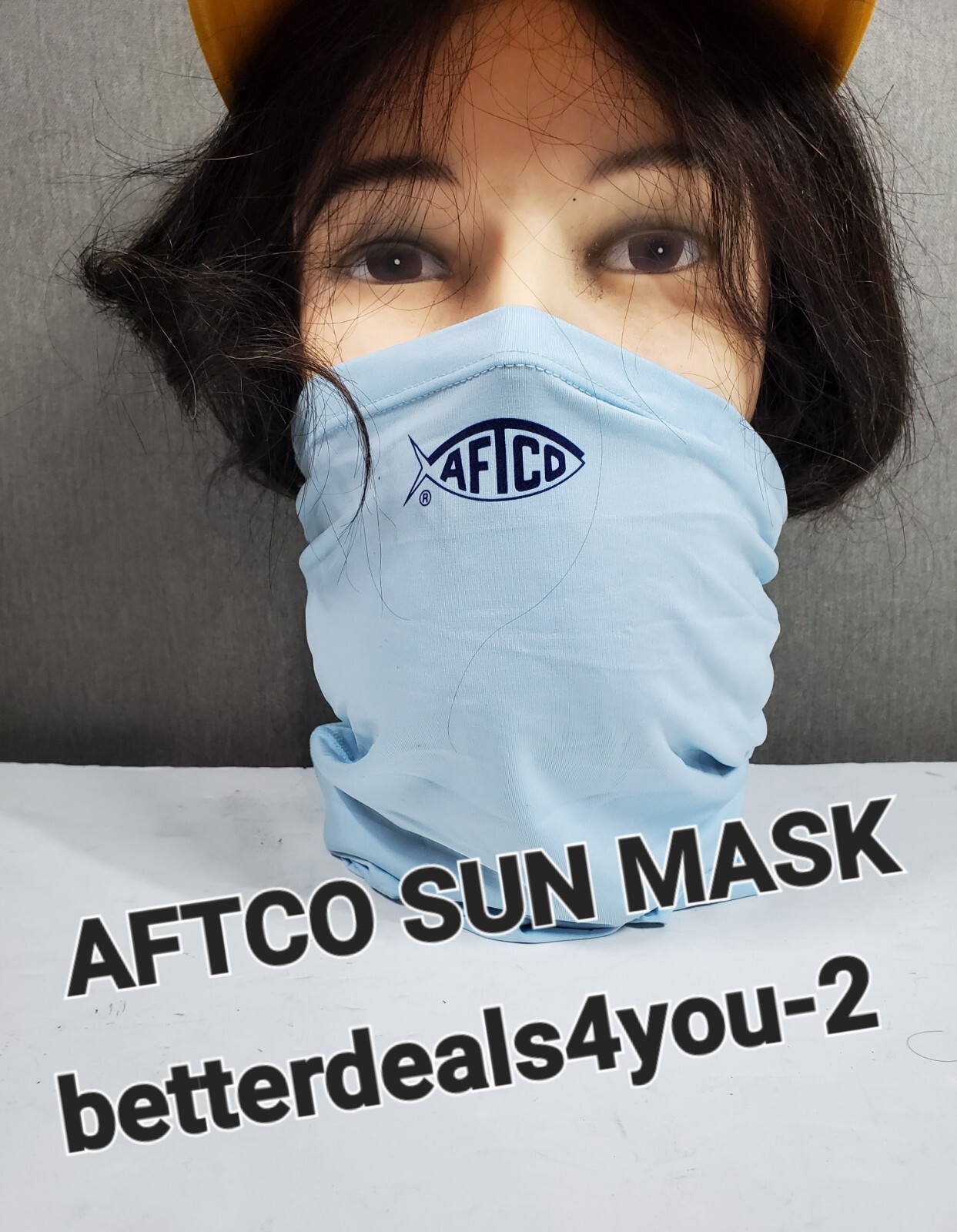 AFTCO Sun Mask Multi Functional Headwear Gator For Work, Fishing, Hiking,Etc NEW