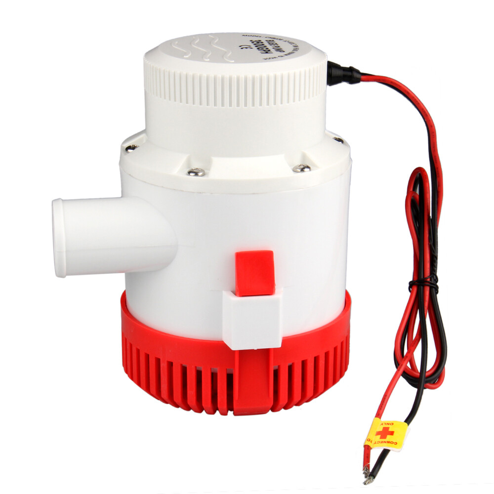 3500 GPH 12V Electric Bilge Pump Boat Marine Plumbing Submersible 1-1/2" Hose