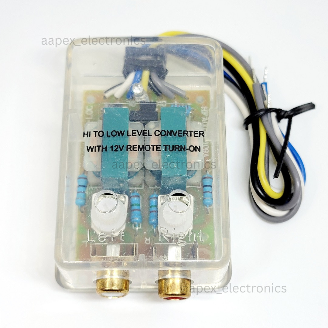 2 Channel Adjustable Line Output Converter w/ 12V Remote Turn On