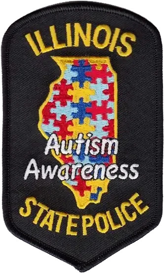 ILLINOIS STATE POLICE SHOULDER PATCH: Autism Awareness