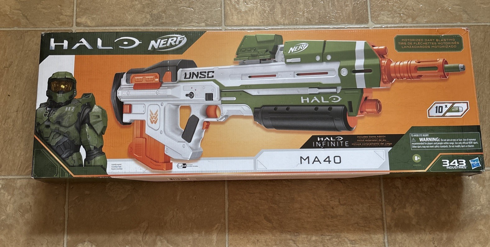 Nerf Halo MA40 Motorized Dart Blaster (E9262) New Sealed