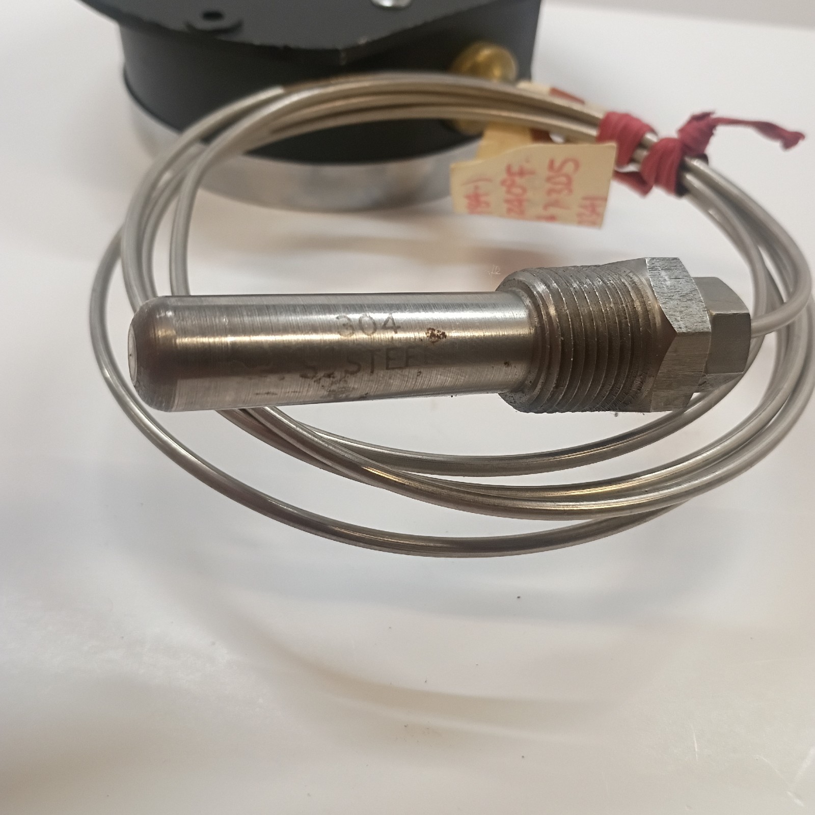 Trerice Dial Thermometer With Temprature Sensor And Capillary Tube. NOS.