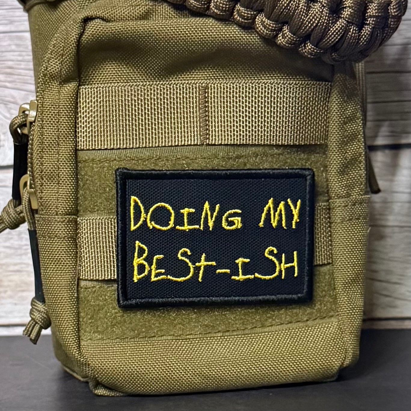 Doing My Best-ish Funny Morale Patch, 2x3" | VELCRO® Brand Hook Fastener