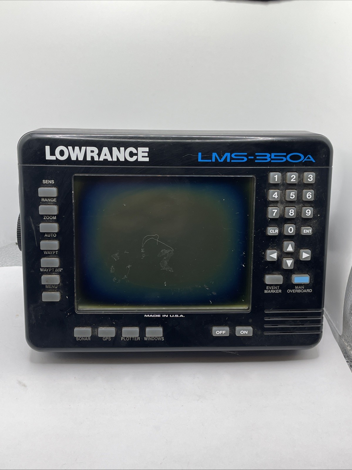 Lowrance LMS-350A Fishfinder Unit Only Untested Sold As Is