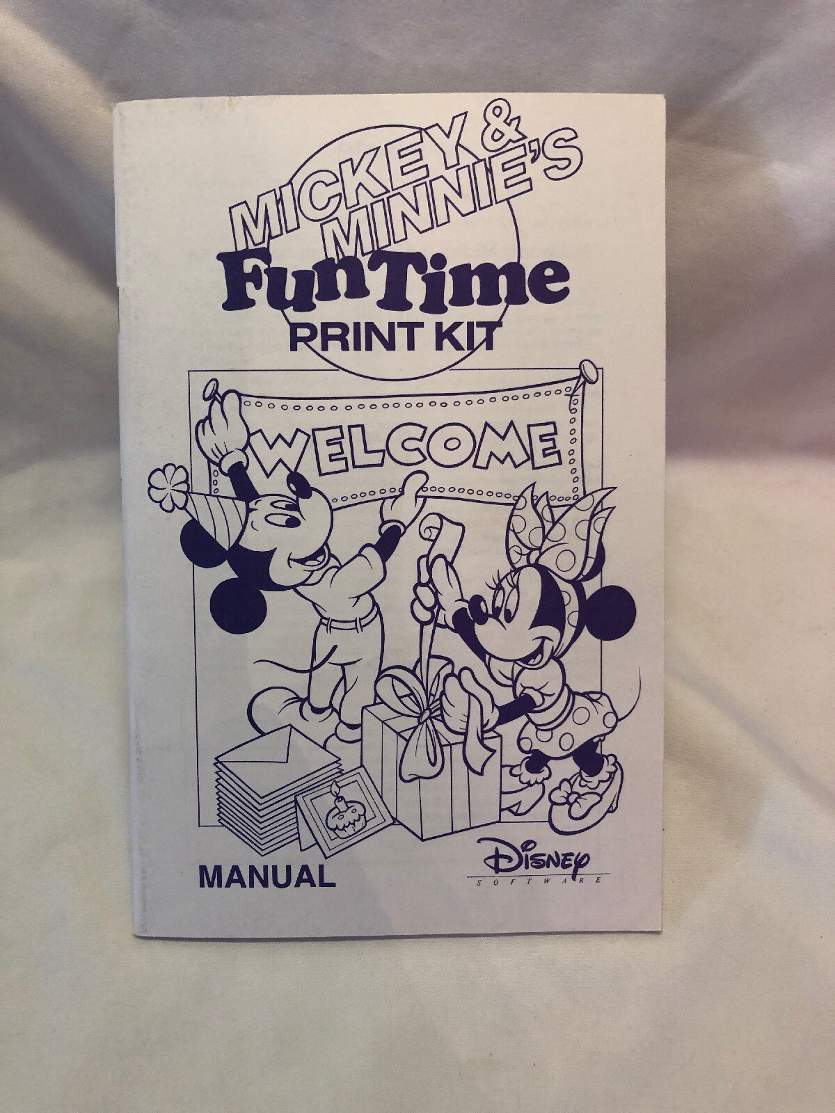 1988 Disney Mickey and Minnie's Fun Time Print Kit    **Manual Only**  R1