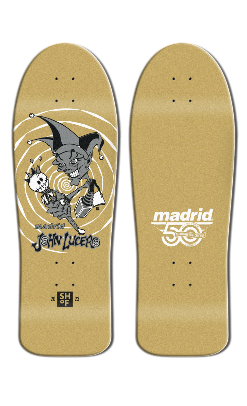 Madrid John Lucero "Jester" LTD 50th Anniversary SHOF 10.75" Skateboard Deck