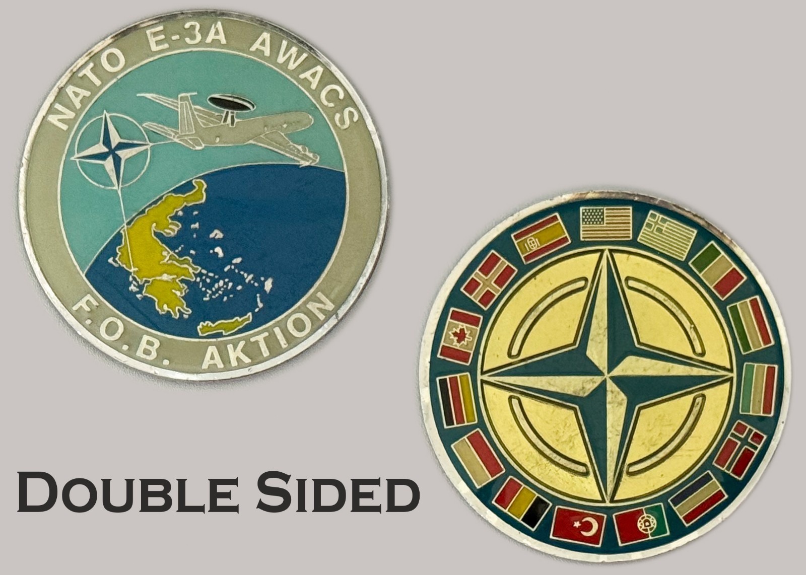 NATO E-3A AWACS FOB Aktion Challenge Coin Military Collectible  J#1