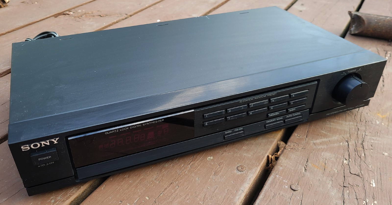 Sony ST-JX401 Stereo FM AM Tuner Digital Lock Synthesizer FM Stereo 30 Station