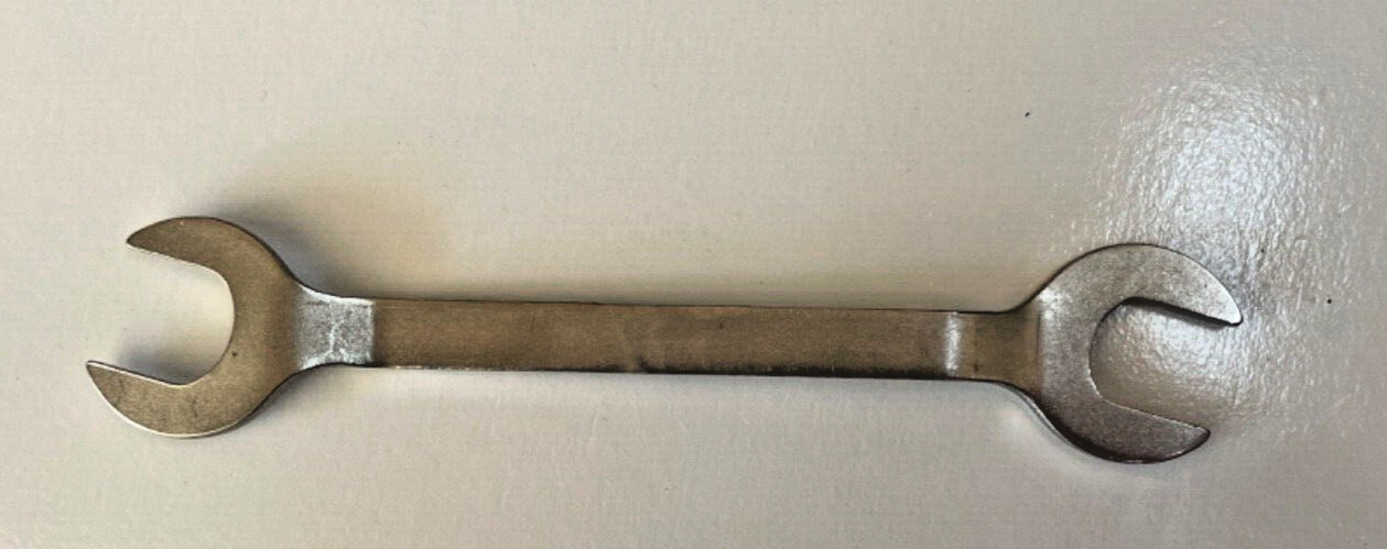 super thin open-end offset wrench C. DREW & CO. W5 9/16” and 5/8”