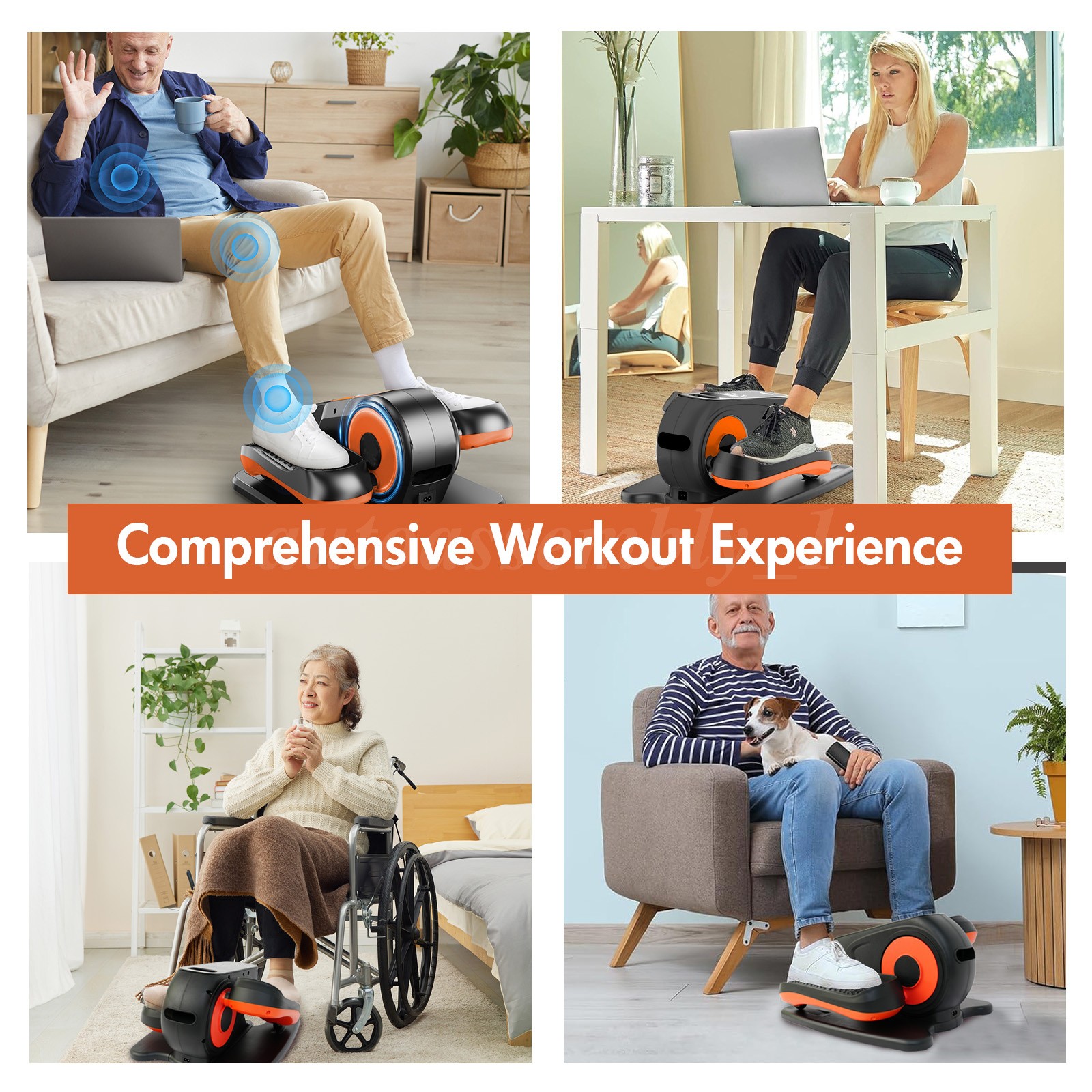 Ellipse Leg Exerciser Under Desk Elliptical Machine as Seen on TV Seated Eclipse