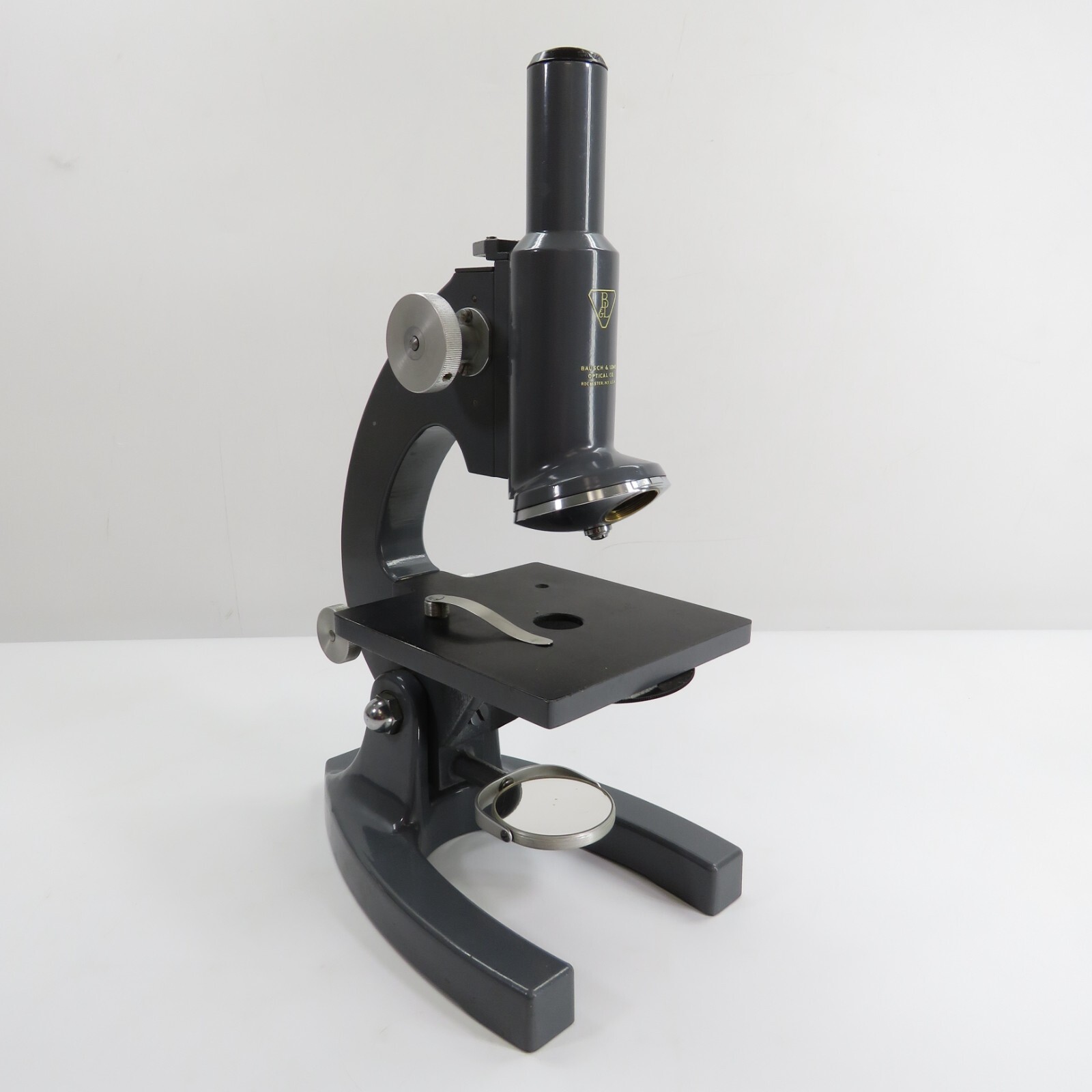 Vintage Bausch & Lomb Optical Co. Rochester New York Microscope FOR PARTS