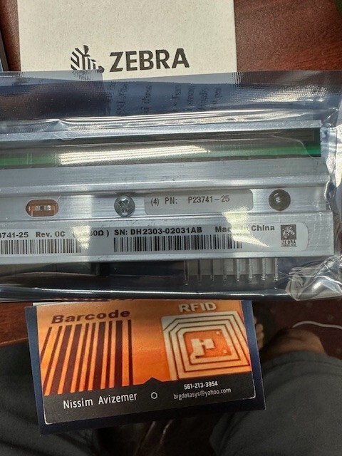 ZEBRA **ORIGINAL** P23741-25  105SL Plus Printhead 300DPI Head NEW **US SHIP**
