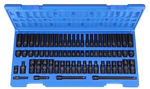 GREY PNEUMATIC 9772  1/4" Surface Drive 72 Piece Impact Socket Set NEW