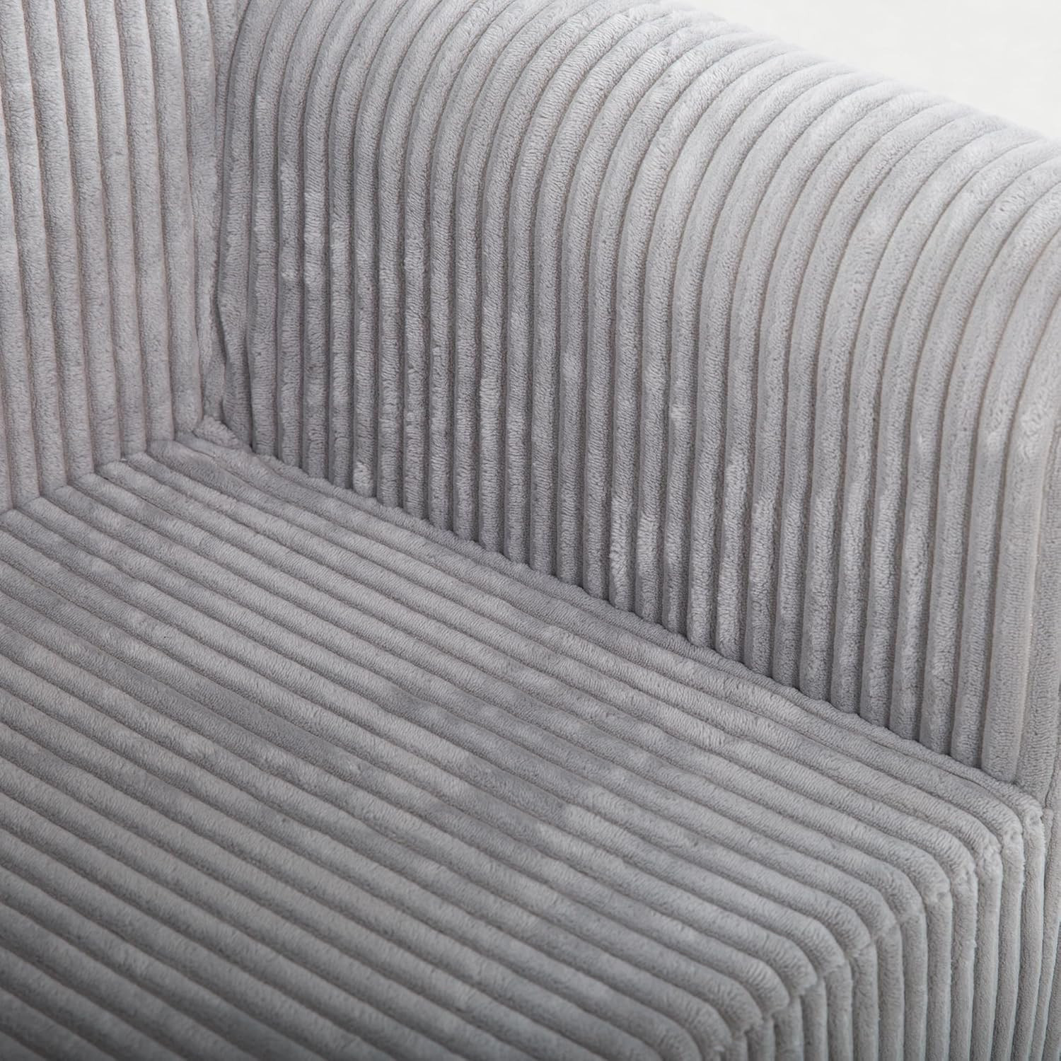 Kids Convertible Sofas Children Lounge Chair (Grey)