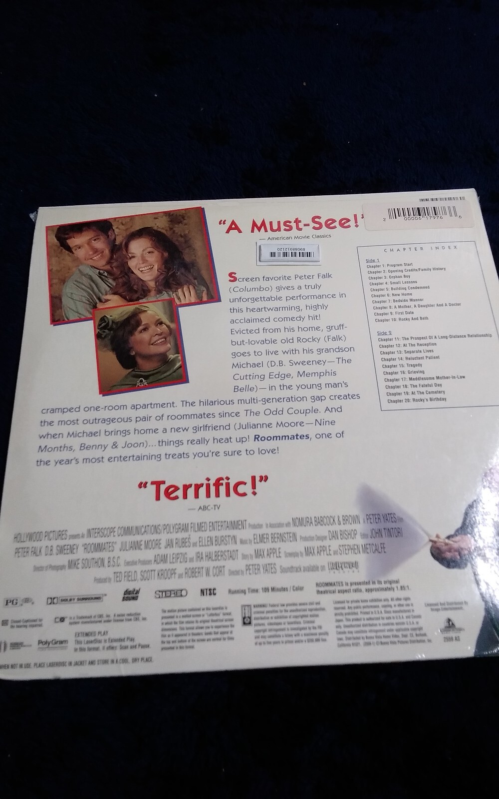 ROOMMATES Laserdisc LD WIDESCREEN FORMAT, PETER FALK - NEW SEALED