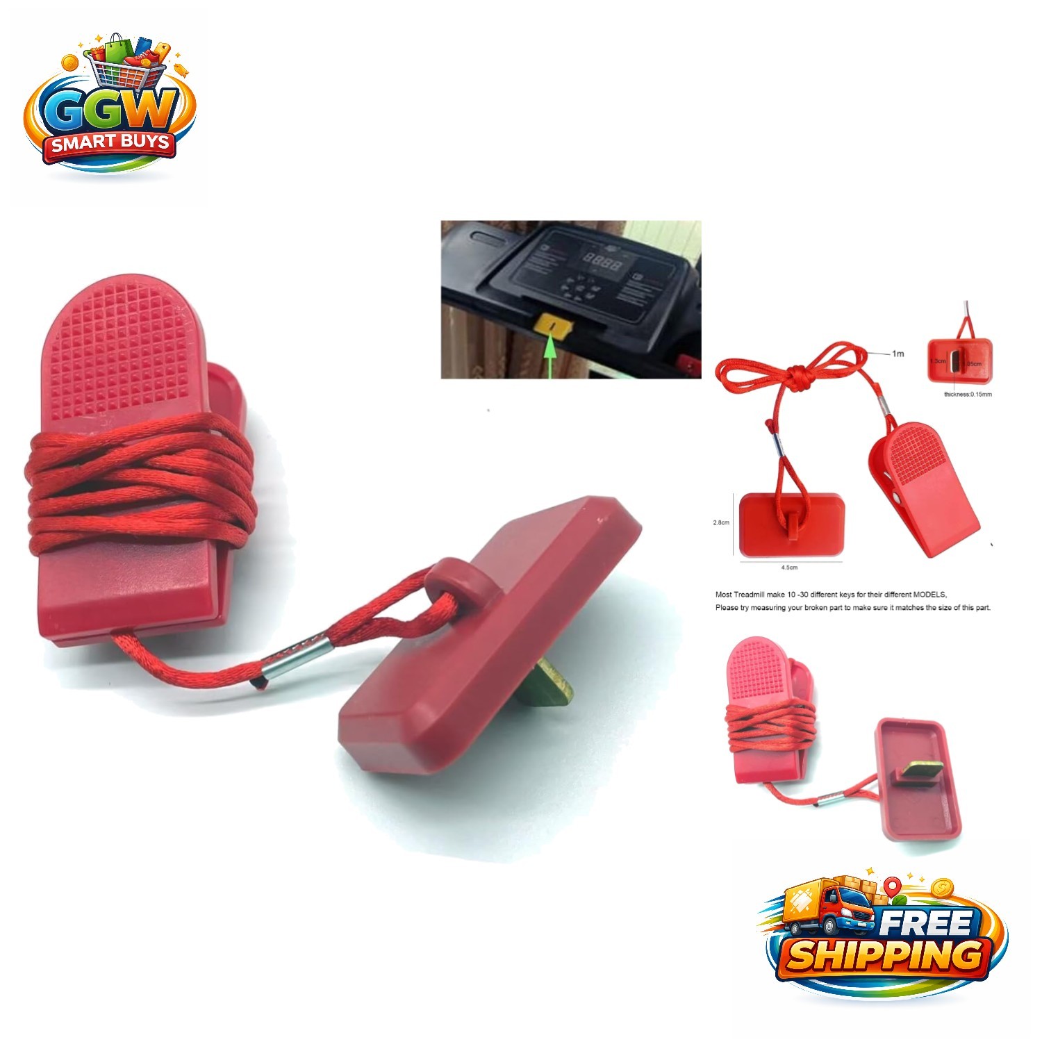 Compact Treadmill Safety Key Replacement - Ensuring Optimal Workout Safety