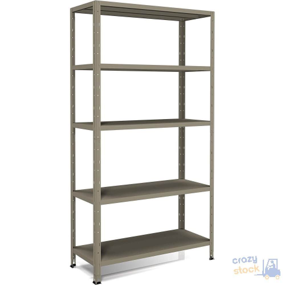 Étagère À Emboîtement Peint Gris 5 Étagères Avec Renfort CM 100X40Xh 188