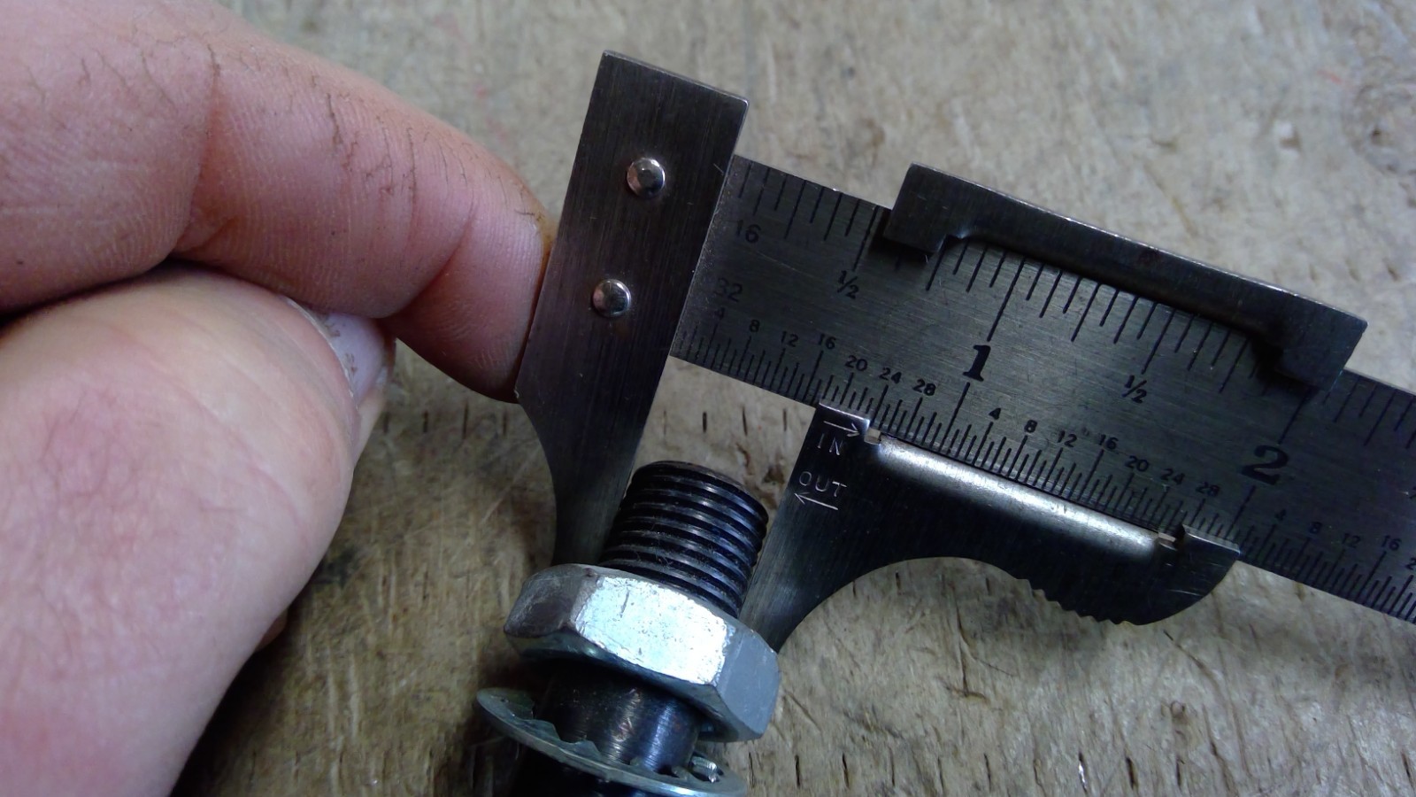 Dillon Precision Press Handle with Nut & Washer 16" long - 9/16" threads.