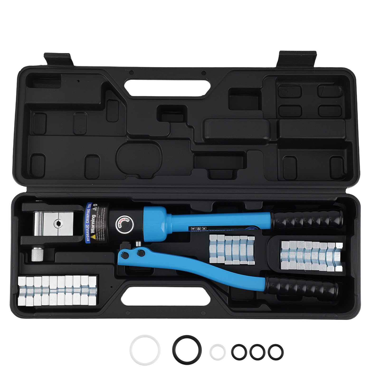 Professional Cable Crimper Tool 16MT Hydraulic Set W/ Quick Release for Terminal