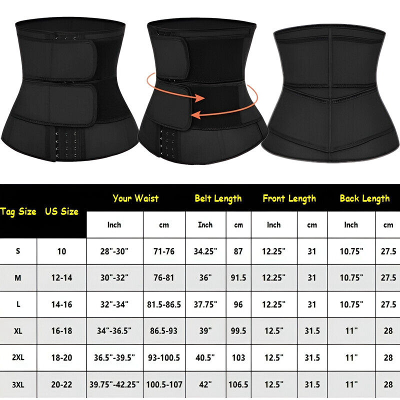 Fajas Abdominal Binder Hernia Support Back Stomach Neoprene Compression Belt
