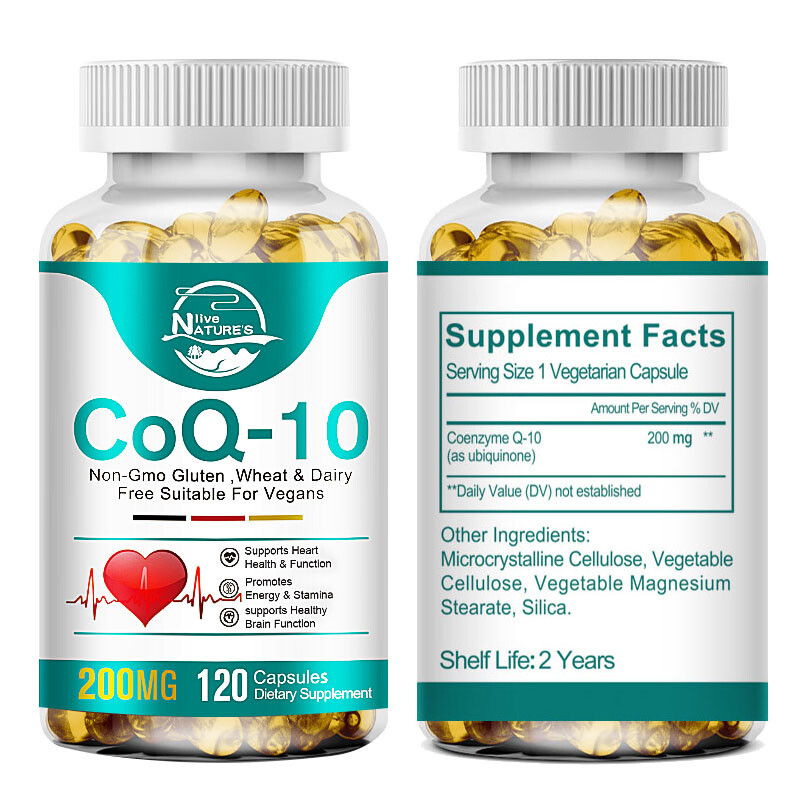 CoQ10 200mg 120 capsules NL Q10 C0q 10 Coenzyme Cardiovascular Heart Health
