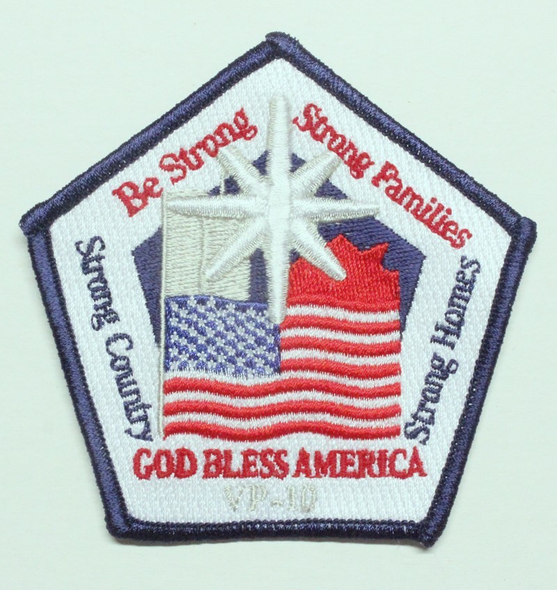 USN Navy patch:  Patrol Squadron 10 (VP-10) - God Bless America