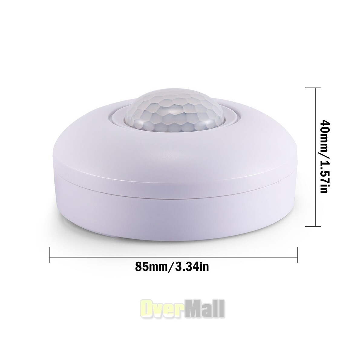 High Sensitivity Ceiling Mount Mini Sensor Switch For Led Lights TIME/LUX Adjust