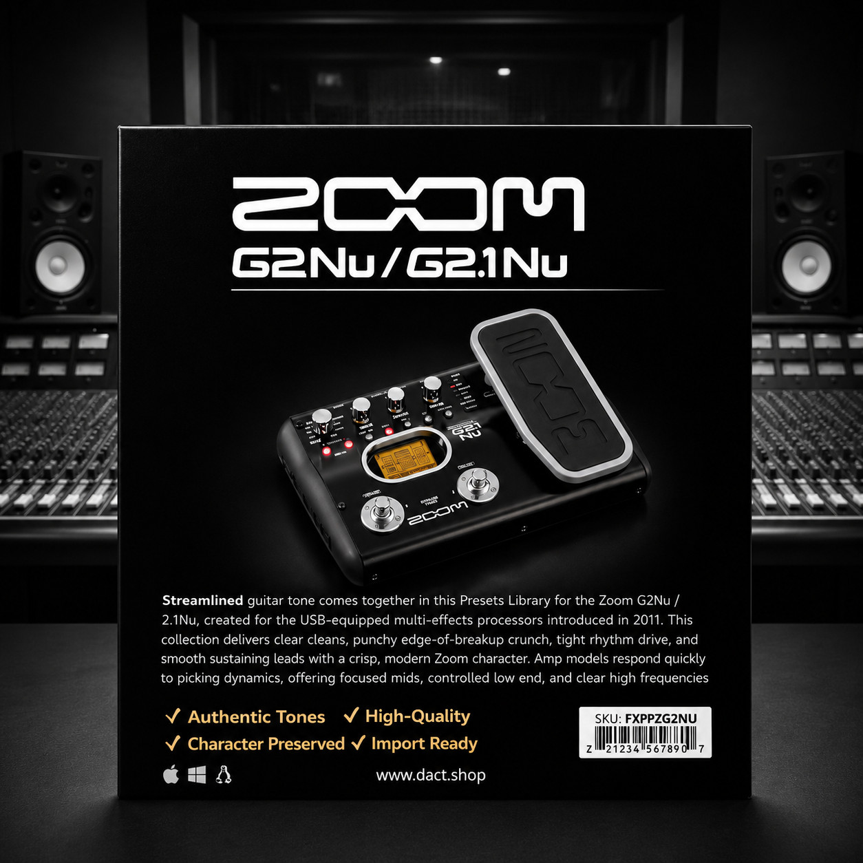 Zoom G2Nu/G2.1Nu Guitar Multi-FX Presets Library