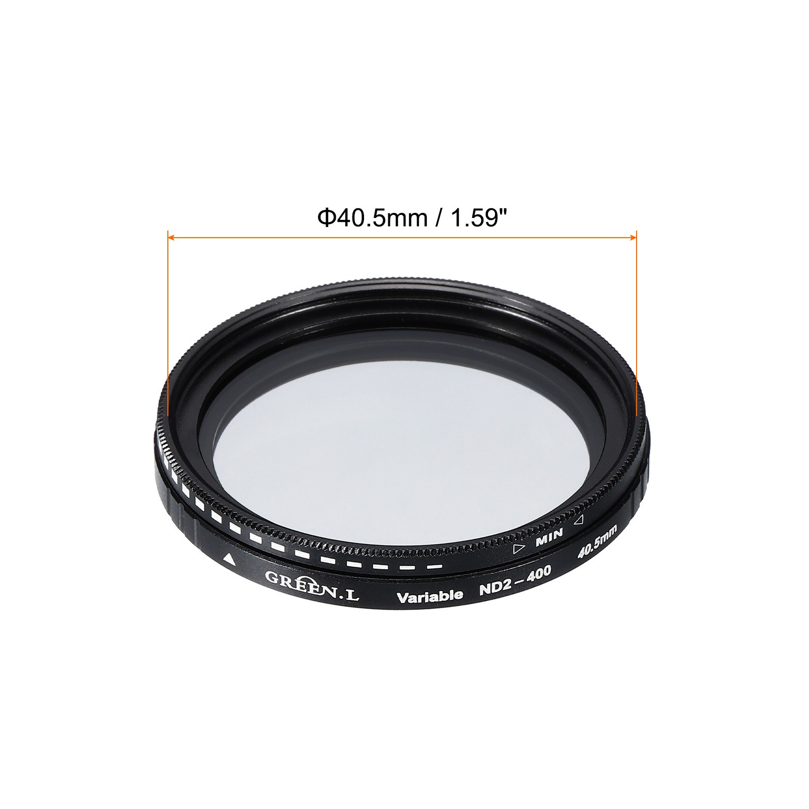 ND2-400 Lens Filter Variable Neutral Density Lens Filter 40.5mm 2 Pcs
