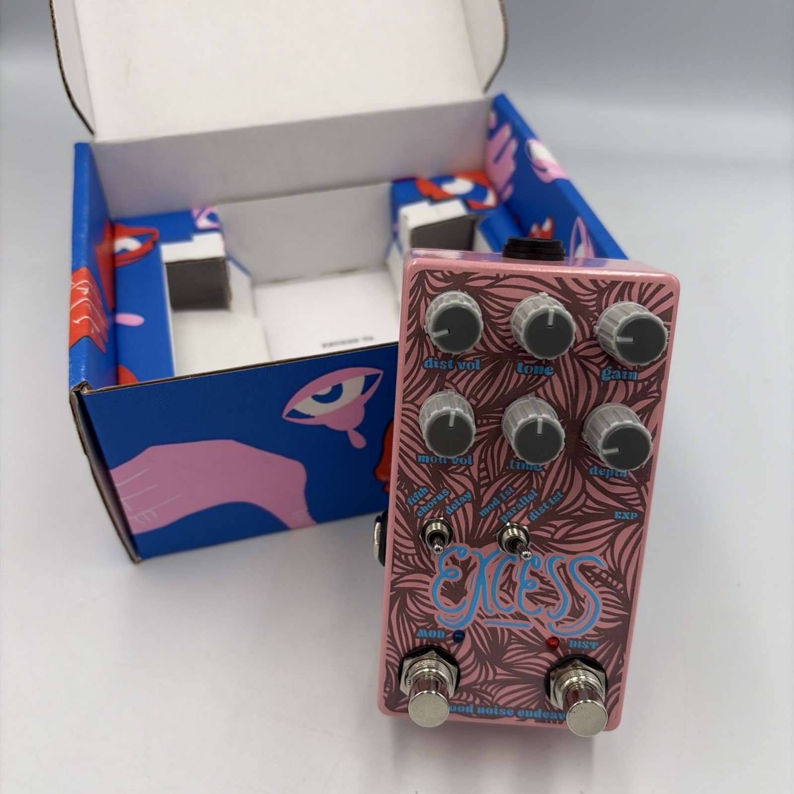 Old Blood Noise Endeavors Excess V2 Chorus Distortion Delay Pedal / Open Box