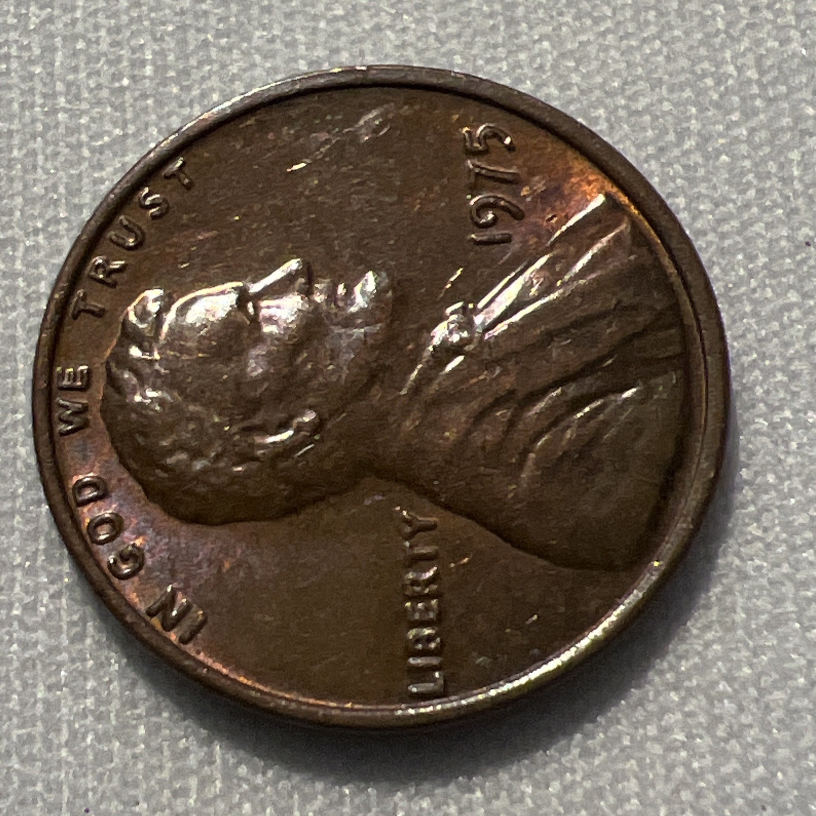 1975 No Mint Mark Lincoln Penny
