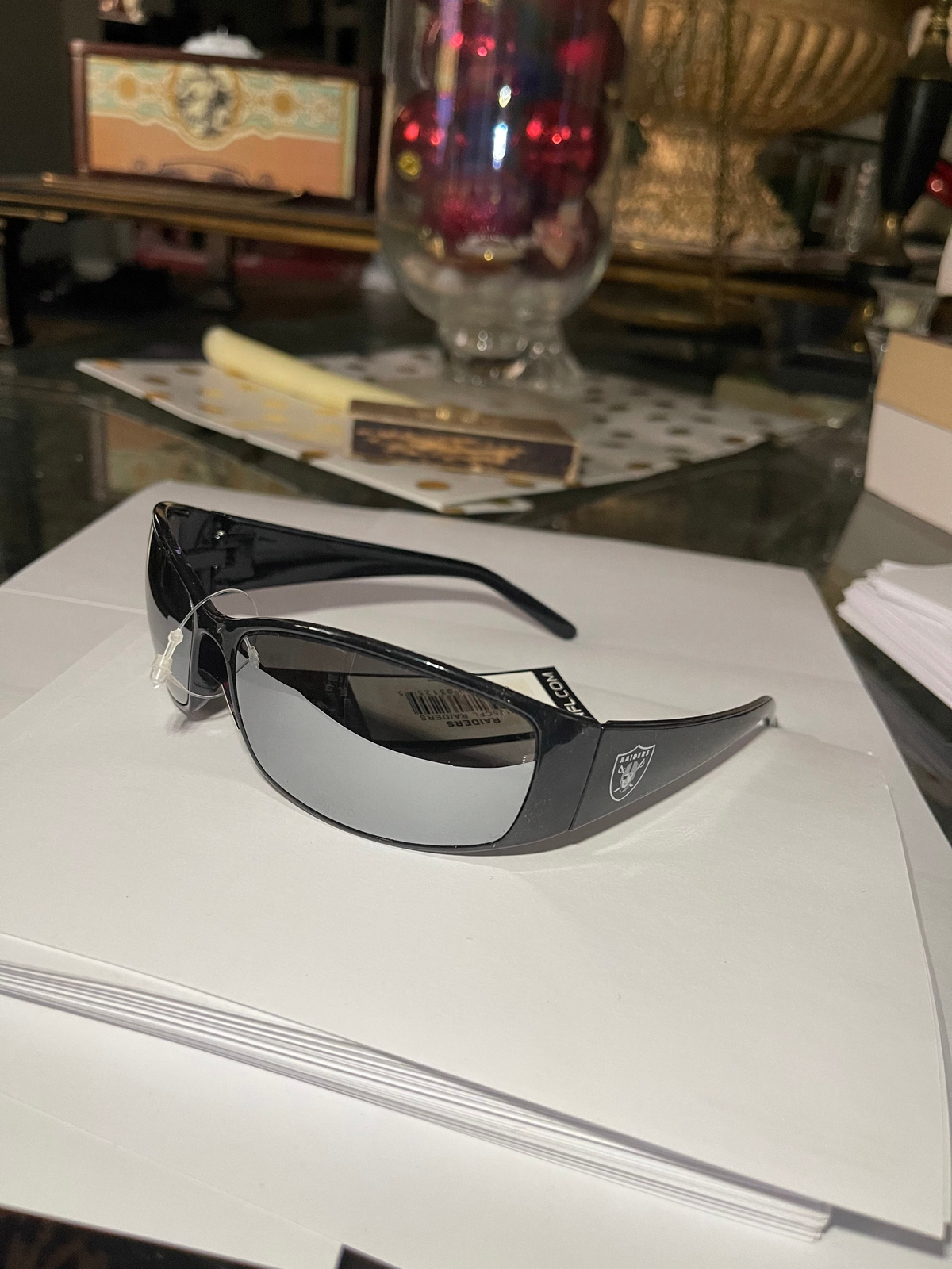 Las Vegas Raiders Sunglasses Polycarb UV Protection Laser Frame Official NFL