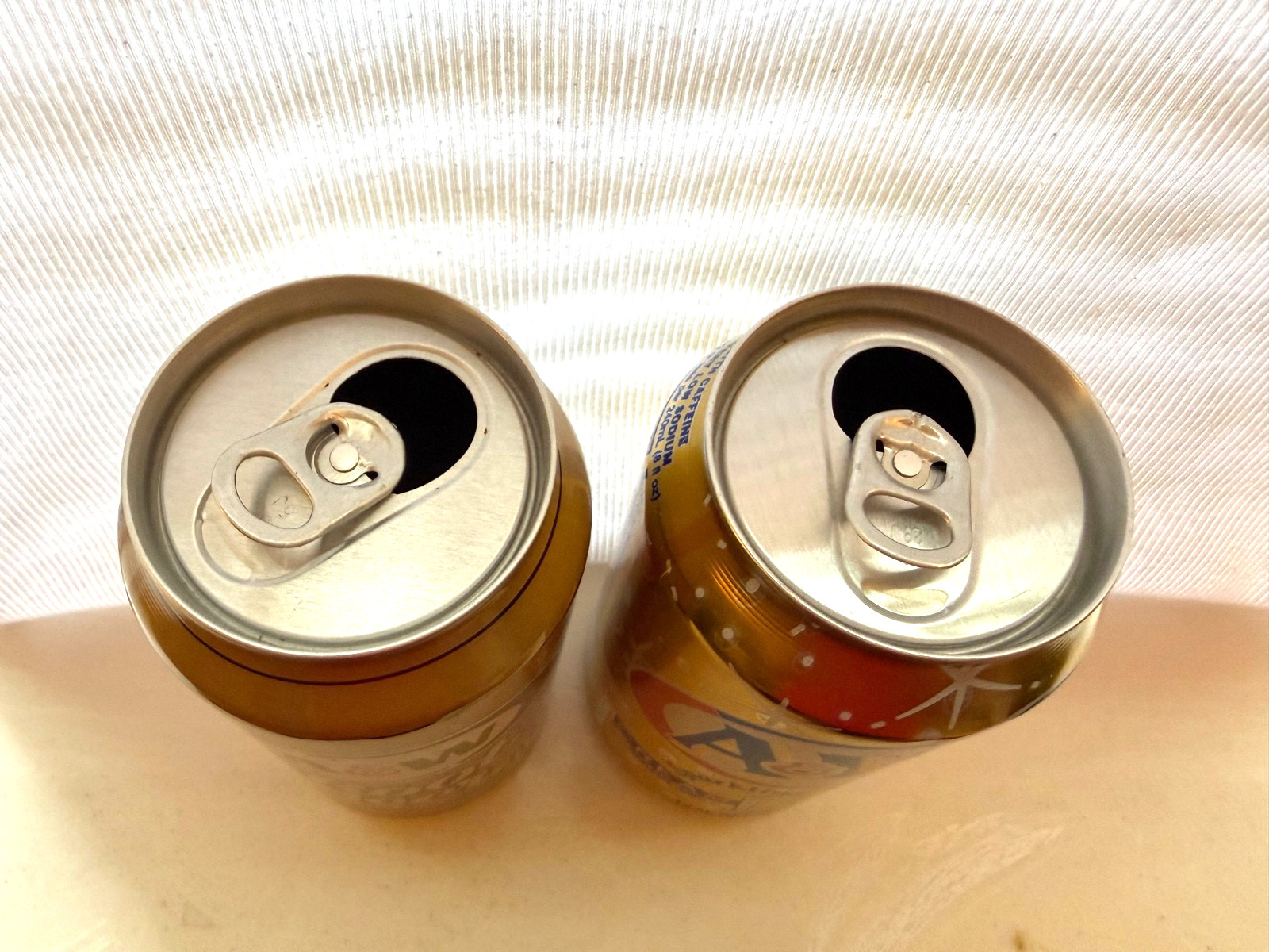 Four A&W Root Beer cans from the 1990's 12oz each