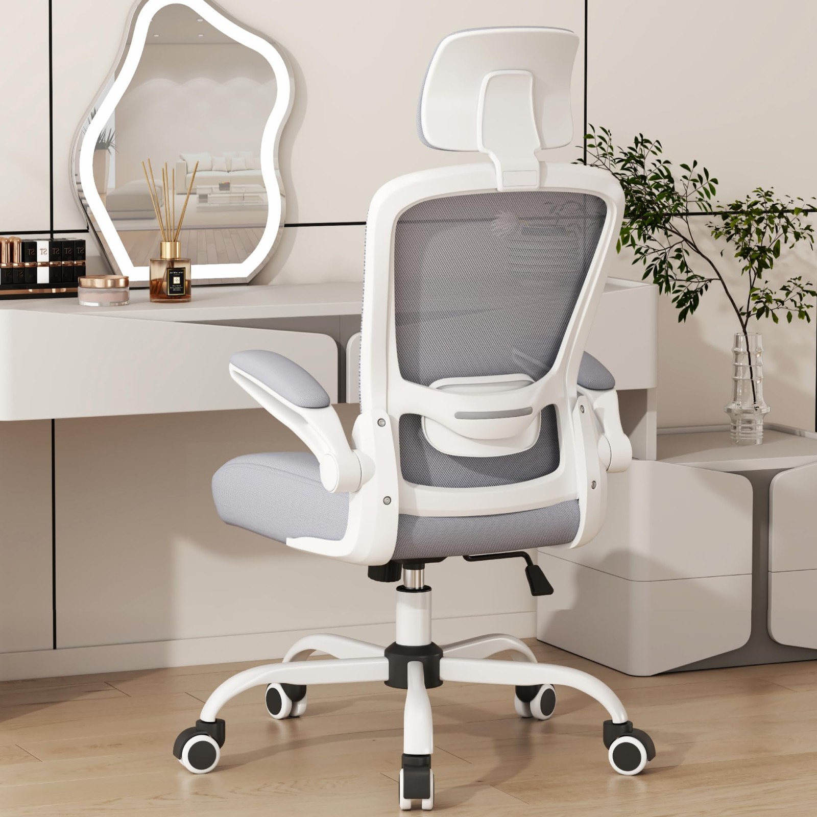 Office Chair, High Back Ergonomic Desk Chair with Adjustable Lumbar Support a...