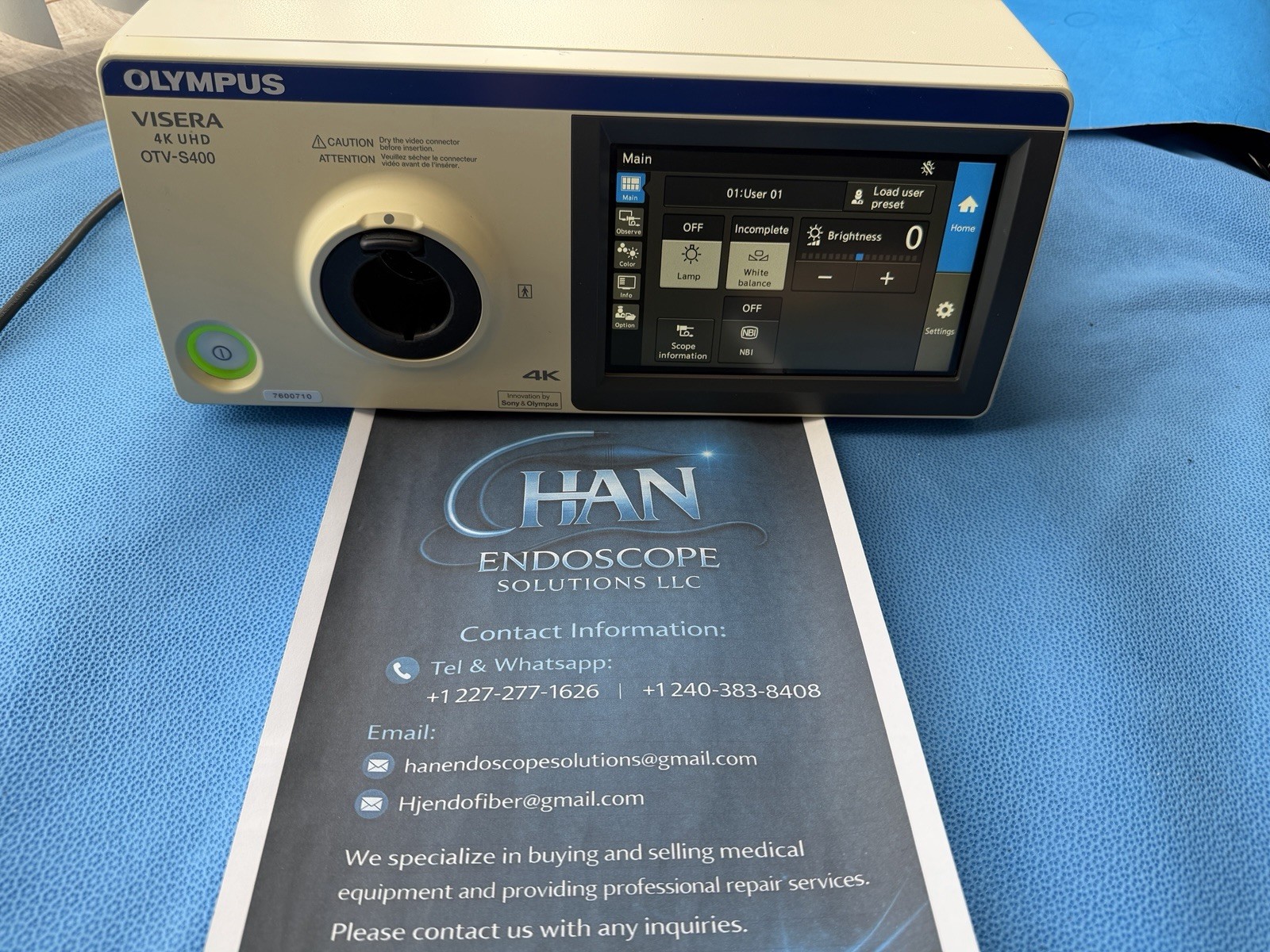 Olympus OTV-S400 VISERA 4k UHD Surgical Video System