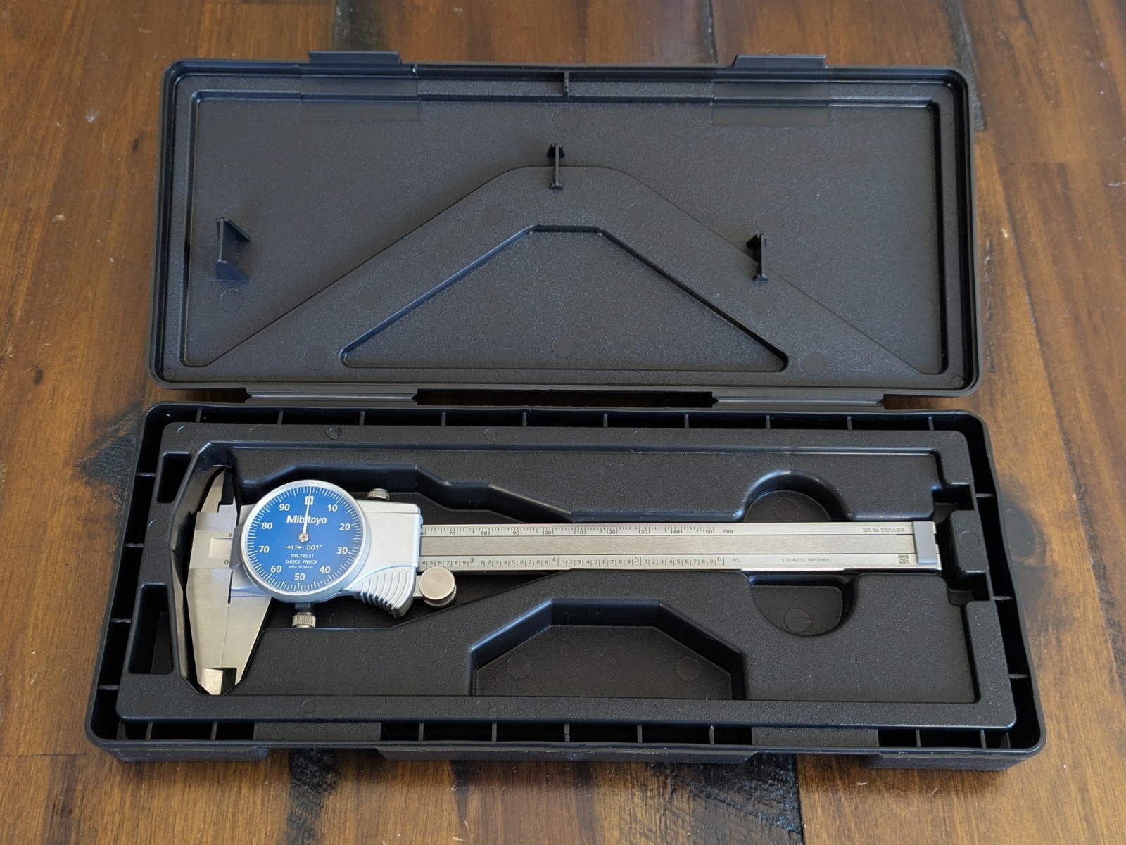 Mitutoyo 505-742-51 Blue Dial Caliper 6 Inch