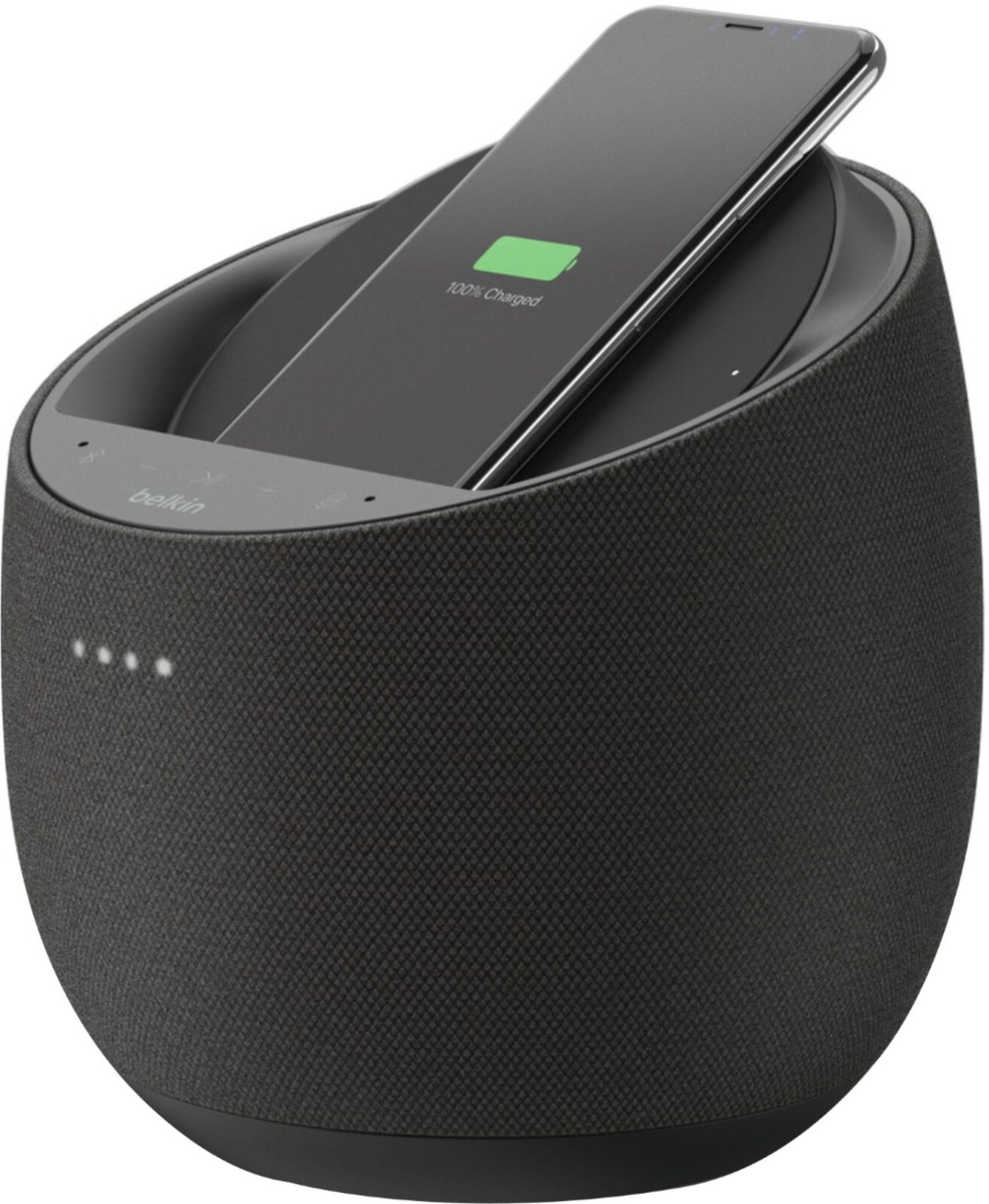 Belkin SoundForm Elite Hi-Fi Smart Speaker + Wireless Charger Google Assistant