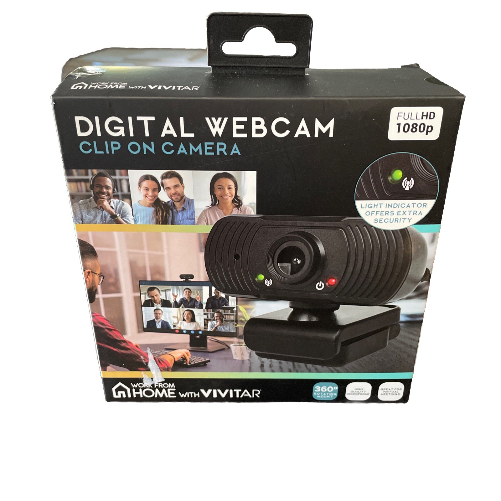 VIVITAR Digital Web Cam with clip on base 1080 P- NEW IN UNOPENED BOX