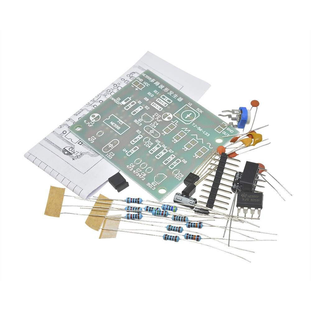 Multi-Channel NE555 Waveform Generator Module Sine Triangle Square Wave DIY Kits