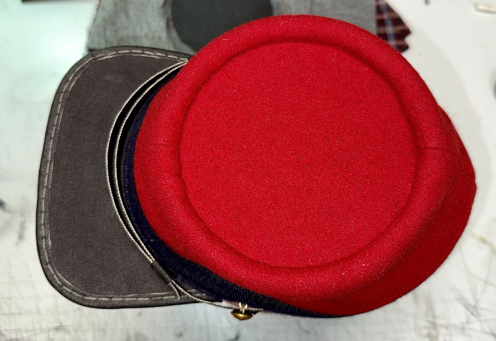 Civil War Confederate Forage Artillery Cap - 7-3/8”
