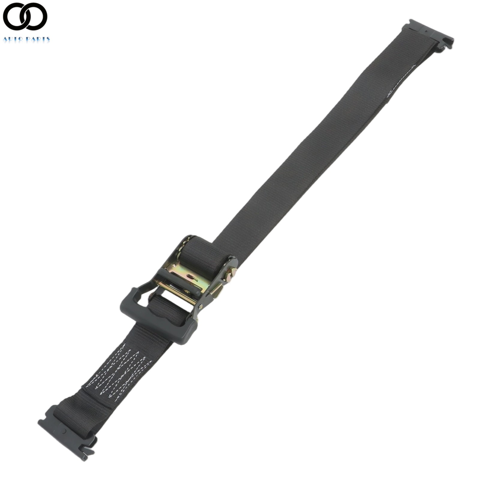 1 Pack Wheel Chock Tie Down Strap Kit For Trailer ATV UTV 6' Black Ratchet Strap